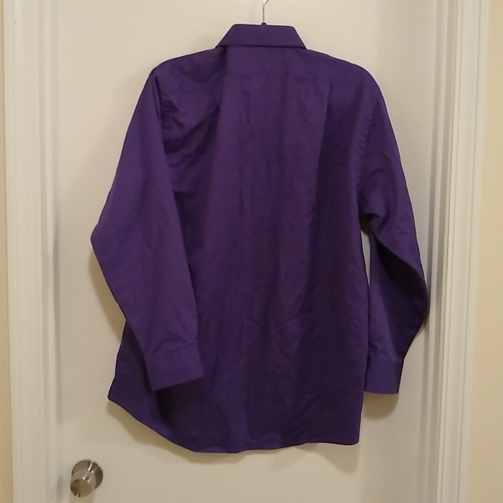 3/$15 Van Heusen purple button down shirt - Picture 2 of 3